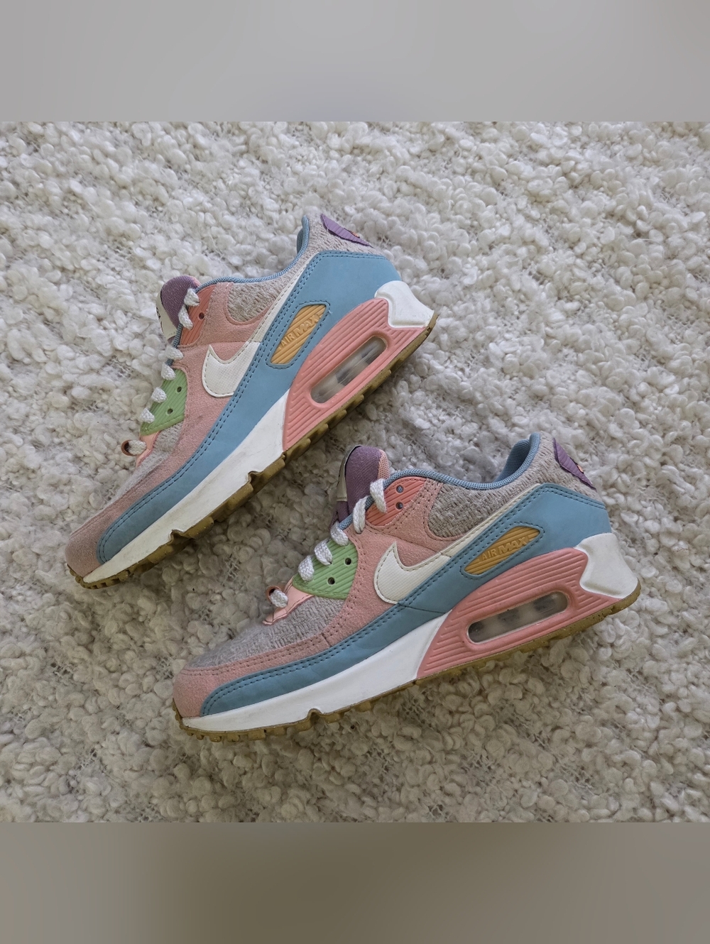 Nike Air Max 90 SE Sun Club Pastel Multicolor Womens Size 7.5 Sneaker DJ9997-100 - Picture 4 of 14